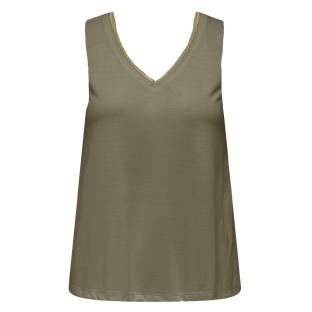 Débardeur Vert Femme JDY Lurex vue 0