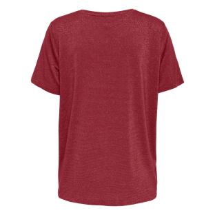 T-shirt Rouge Femme Only Harly vue 2