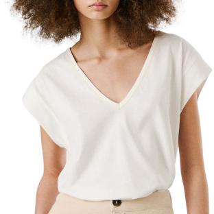T-shirt Ecru Femme Pepe Jeans Anabelle vue 0
