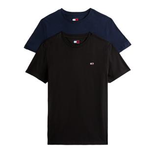 Lot de 2 T-Shirt Noir/Marine Homme Tommy Hilfiger DM0DM20687 pas cher