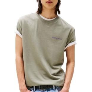 T-shirt Vert Homme Tommy Hilfiger Tjm Reg Blur Script vue 0
