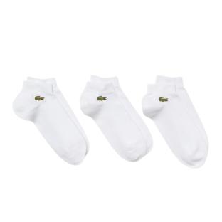 X3 Paires Chaussettes Blanches Homme Lacoste RA4183 pas cher