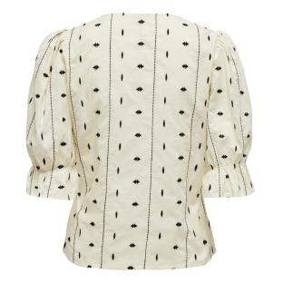 Blouse Écru/Noir Femme Only Jasmin vue 0