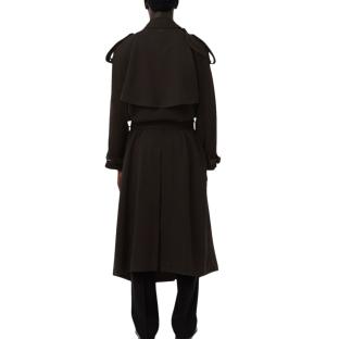 Trench-coat long Marron unisexe Lacoste Runway Wooll vue 0