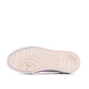 Baskets Blanc/Rose/Ecru Femme Puma Carina Mia vue 0