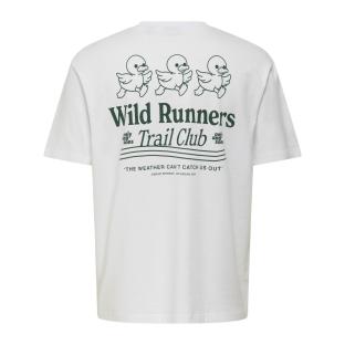 T-Shirt Blanc Homme Only & Sons Fred vue 0