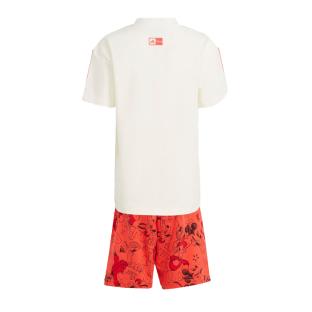 Ensemble Blanc/Rouge Garçon Adidas Lk Dy Mm T vue 2