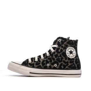Baskets Noires Léopard Femme Converse Chuck Taylor All Star pas cher