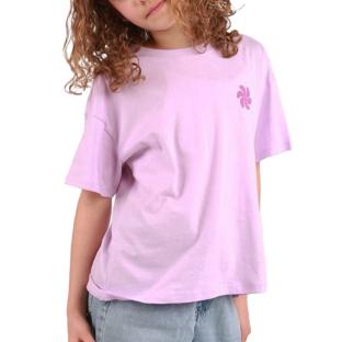 T-shirt Mauve Fille Kids Only Sun-veras Flower vue 0