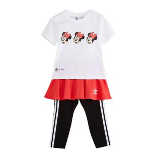 Ensemble Blanc/Rose Fille Adidas Disney Mickey et ses amis pas cher