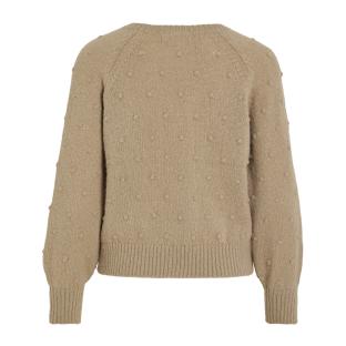 Pull Marron Femme Vila Tuli vue 2