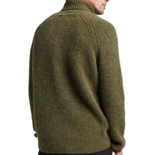 Pull Kaki Homme Superdry Studios Chunky vue 0