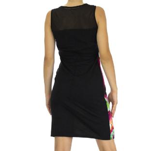 Robe Noire/Rose Femme Desigual Knitted vue 2