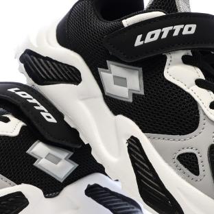 Baskets Noires/Blanches Garçon Lotto Bologna vue 0
