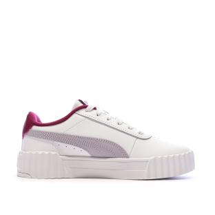 Baskets Blanches/Grises Fille Puma Carina 3.0 vue 2