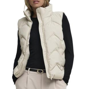 Doudoune sans manches Beige Femme JDY Power vue 0