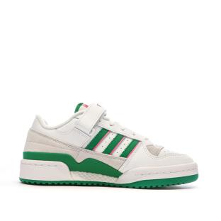 Baskets Blanches/Vertes Femme Adidas Forum Low vue 2