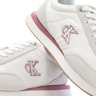 Baskets Blanc/Rouge Femme Calvin Klein Jeans Retro vue 7