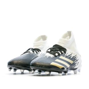 Chaussures de football Noires/Blanches Garçon Adidas Predator 20.3 vue 7