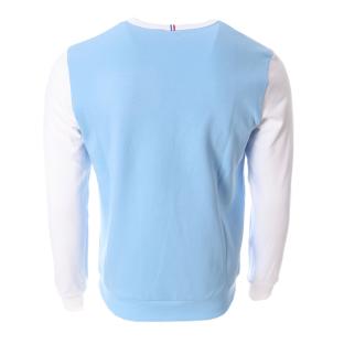 Sweat Blanc/Bleu Homme Le Coq Sportif Fanwear vue 2