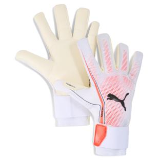 Gants de Gardien Blanc/Orange Homme Puma Ultra Ultimate Hybrid pas cher