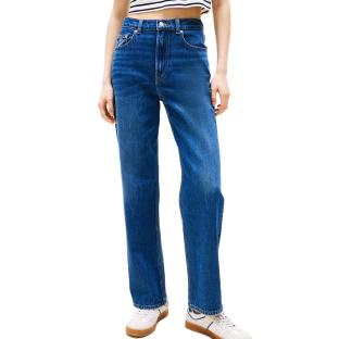 Jean Droit Bleu Femme Tommy Hilfiger Layla pas cher