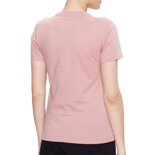 T-shirt Rose Femme Converse Chuck Patch 10025041 vue 2
