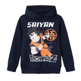 Sweat Capuche Marine Garçon Name it Nkmjam Dragonball pas cher