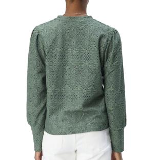 Blouse Dentelle Vert Sauge Femme Vero Moda 23041023 vue 0