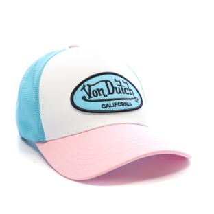 Casquette Blanc/Turquoise/Rose Homme Von Dutch Ahig vue 0