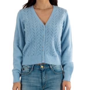 Pull Bleu Ciel Femme Morgan Mlilo pas cher
