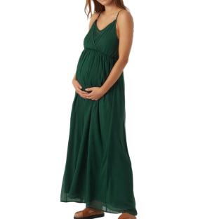 Robe Verte Femme Vero Moda Maternity Maxi Dress pas cher