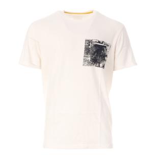 T-shirt Blanc Homme Oxbow Timon pas cher