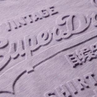 Superdry Embossed Vl Women’s Mauve T-shirt Photo of the Espace des Marques %store% store - view of %key%