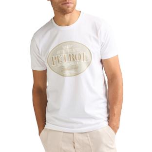 T-Shirt Blanc Homme Petrol Industries Classic vue 0