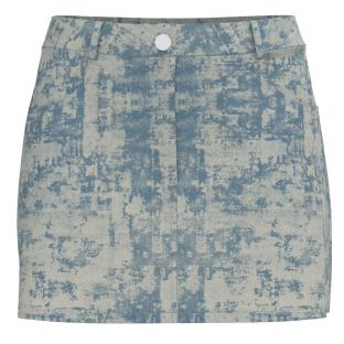 Jupe en jean Courte Bleu Femme Pieces Denim vue 0