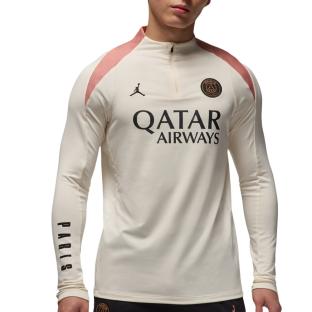 PSG Sweat Training Ecru Homme Nike Jordan 24/25 pas cher