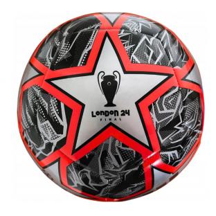 Ballon de Foot Gris/Rouge Adidas UCL Club vue 2