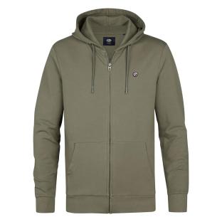 Sweat Zippé Vert Homme Petrol Industries SWH337 pas cher