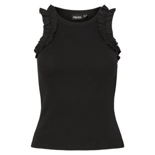 Débardeur Noir Femme Pieces Tubana vue 0