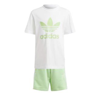Ensemble Blanc/Vert Fille Adidas IR6935 pas cher