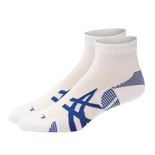 x2 Paires de Chaussettes de Running Blanc/Bleu Asics Cushioning pas cher