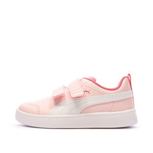 Baskets Roses Fille Puma Courtflex pas cher