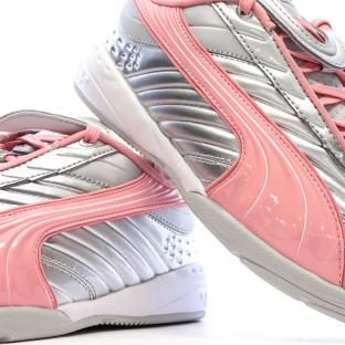 Baskets Argent/Rose Fille Puma Goalgetter vue 0