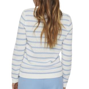 Weiß-blauer Damenpullover „Vila Vidalo Stripe“ Ansicht 0