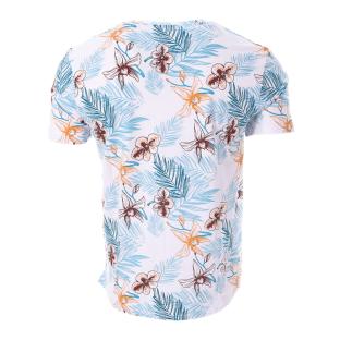T-shirt Blanc/Turquoise/Orange Homme RMS26 91253 vue 2