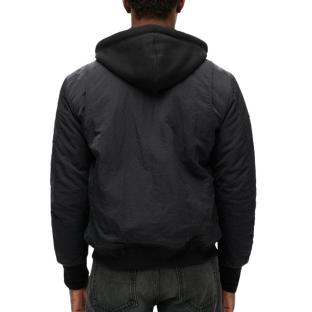 Veste Noir Homme Superdry Hooded vue 2
