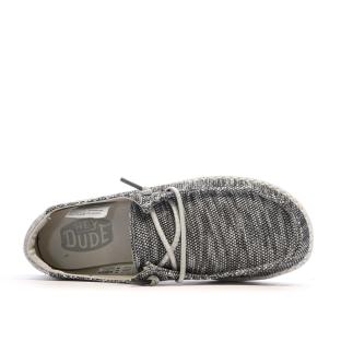 Chaussures Grises Chiné Femme Hey Dude Wendy Sox vue 4