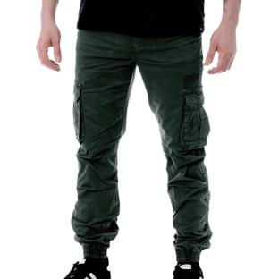 Pantalon Cargo Vert Foncé Homme Paname Brothers Costa pas cher