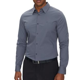 Chemise Gris Foncé Homme Calvin Klein Jeans Solid pas cher